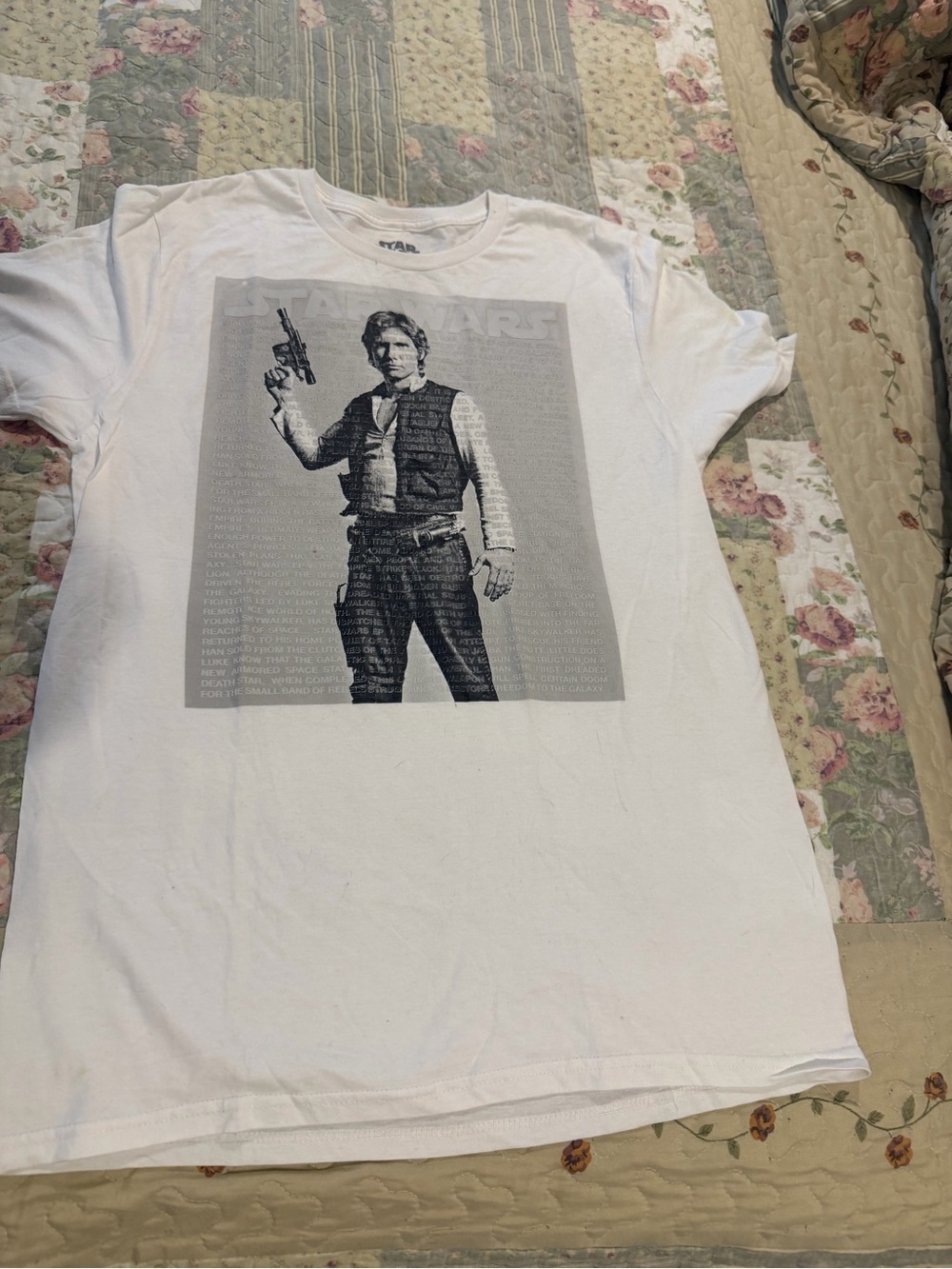 Mens vintage Star Wars Han Solo t-shirt size medium new never worn.